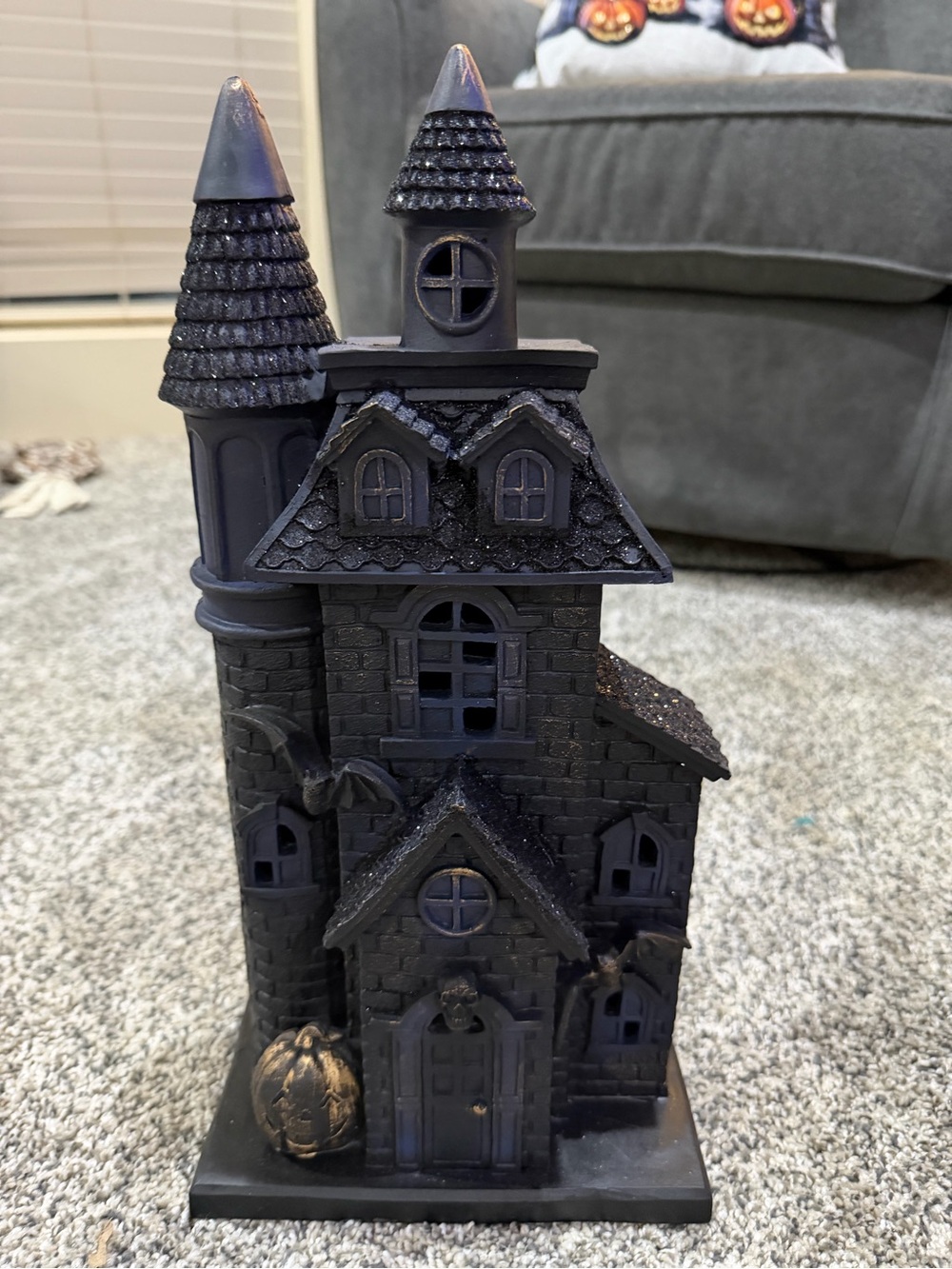 Haunted Gothic Manor Decorative Accent - Black